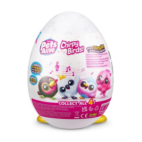 Maskotki interaktywne Wesołe Ptaszki karton 12 sztuk