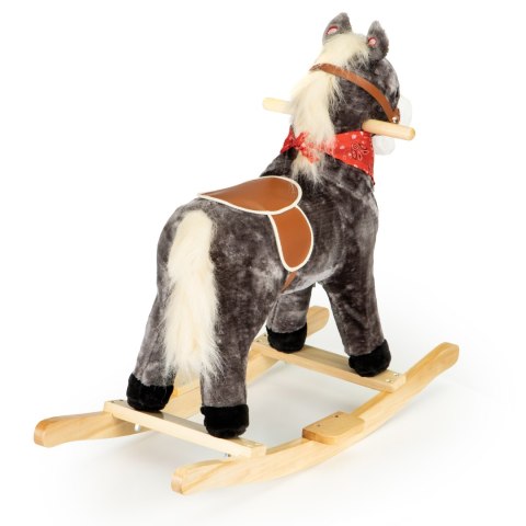 Koń na biegunach ruchomy ogon i pysk dźwięki ECOTOYS