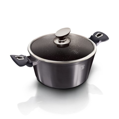GARNEK Z POWŁ. GRANITOWĄ 6.1L 28cm BERLINGER HAUS Carbon Pro BH-6894