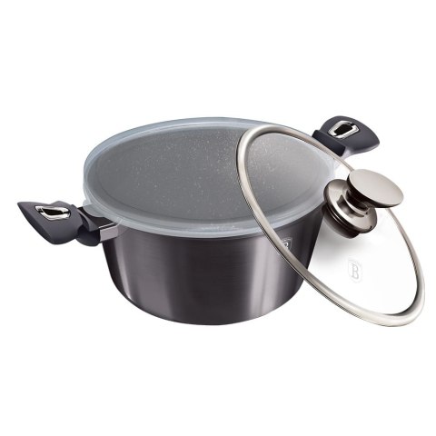 GARNEK Z POWŁ. GRANITOWĄ 6.1L 28cm BERLINGER HAUS Carbon Pro BH-6894