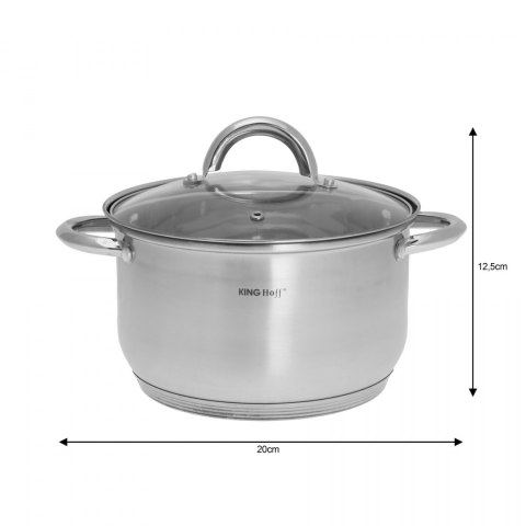 GARNKI KiNGHOFF JUMBO SILVER 12 ELE KH-4450