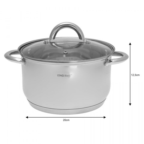 GARNKI KiNGHOFF SILVER 8 ELE KH-4448