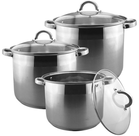 ZESTAW GARNKÓW STOCK POT 6 ELE 15L / 12L / 10L BRUNBESTE BB-2145