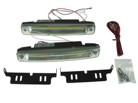 Lampy do jazdy dziennej COB 2x3W Homologacja ---