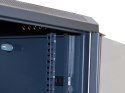 Szafa 19' wisząca ZETA 6U 600x600 RAL9004 szkłod